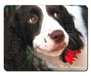 Springer Spaniel Dog and Flower Mum Sentiment