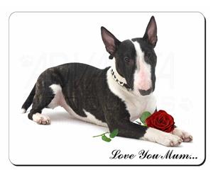 Bull Terrier with Rose 