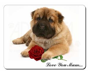 Shar-Pei with Rose 
