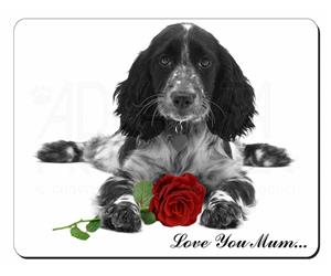 Cocker Spaniel with Rose 