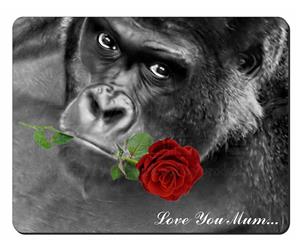 Gorilla with Red Rose 