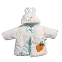 0-9 Months Baby Blue Bunny Rabbit Coat Cute Silky Soft Jacket