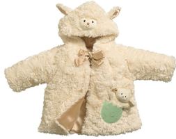 Cream Baby Lamb Coat Babies Jacket Gift 3-9 Months