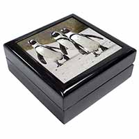 Penguins on Sandy Beach Keepsake/Jewellery Box