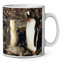 Penguins on Pebbles Ceramic 10oz Coffee Mug/Tea Cup
