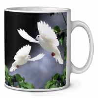 Beautiful White Doves Ceramic 10oz Coffee Mug/Tea Cup