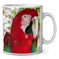Green Winged Red Macaw Parrot Ceramic 10oz Coffee Mug/Tea Cup