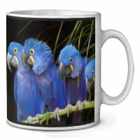 Hyacinth Macaw Parrots Ceramic 10oz Coffee Mug/Tea Cup