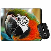 Face of a Macaw Parrot Computer Mouse Mat