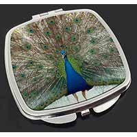Rainbow Feathers Peacock Make-Up Compact Mirror