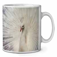 White Feathers Peacock Ceramic 10oz Coffee Mug/Tea Cup
