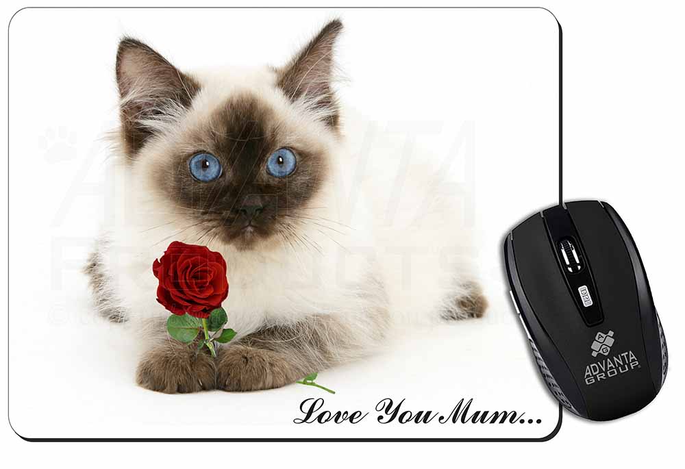 MUM-C5M Ragdoll Cat 'Love You Mum' Computer Mouse Mat Christmas Gift Idea 
