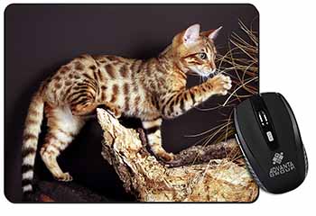 A Gorgeous Bengal Kitten Computer Mouse Mat