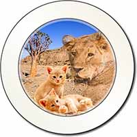 Fantasy Spirit Lion Watch on Ginger Kittens Car or Van Permit Holder/Tax Disc Ho