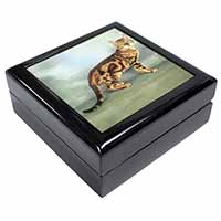 Bengal Gold Marble Cat Keepsake/Jewellery Box