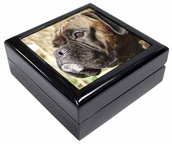 Brindle Boxer Dog Keepsake/Jewellery Box