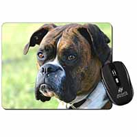 Brindle and White Boxer Dog Computer Mouse Mat