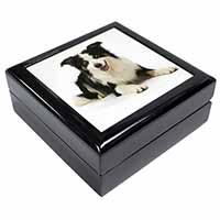 Tri-Colour Border Collie Dog Keepsake/Jewellery Box