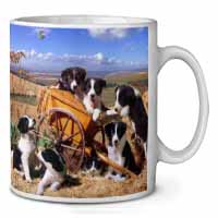 Border Collie in Wheelbarrow Ceramic 10oz Coffee Mug/Tea Cup