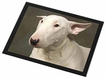 Bull Terrier Dog Black Rim High Quality Glass Placemat
