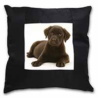 Chesapeake Bay Retriever Dog Black Satin Feel Scatter Cushion