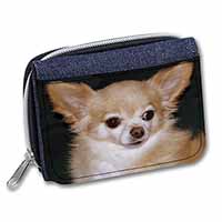 Chihuahua Dog Unisex Denim Purse Wallet