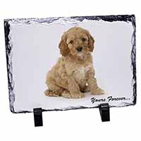 Cockerpoodle Puppy "Yours Forever...", Stunning Photo Slate