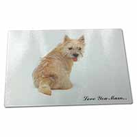 Large Glass Cutting Chopping Board Cairn Terrier Dog 