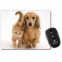 Dachshund Dog and Kitten Computer Mouse Mat