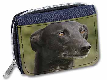 Greyhound Dog Unisex Denim Purse Wallet