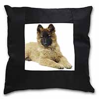Belgian Shepherd Dog Black Satin Feel Scatter Cushion