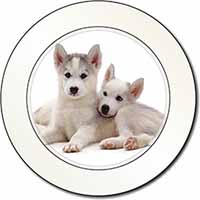 Siberian Huskies Car or Van Permit Holder/Tax Disc Holder