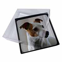 4x Jack Russell Terrier Dog Picture Table Coasters Set in Gift Box