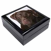 Chocolate Labrador Keepsake/Jewellery Box