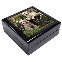 Yellow Labrador Puppies Keepsake/Jewellery Box