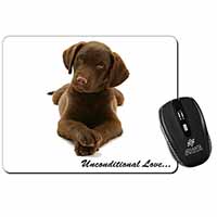 Chocolate Labrador Puppy Computer Mouse Mat
