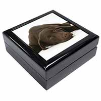 Chocolate Labrador Dog Keepsake/Jewellery Box