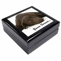 Chocolate Labrador Dog Love Keepsake/Jewellery Box