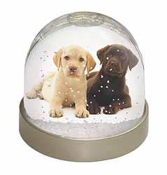 Labrador Puppy Dogs Snow Globe Photo Waterball