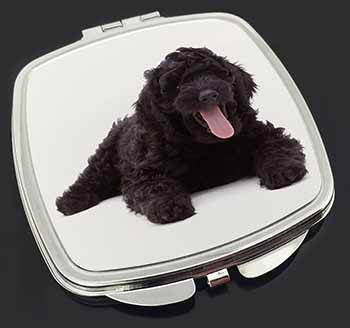 Black Labradoodle Dog Make-Up Compact Mirror