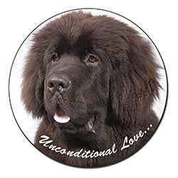 Newfoundland Dog-With Love Fridge Magnet Printed Full Colour