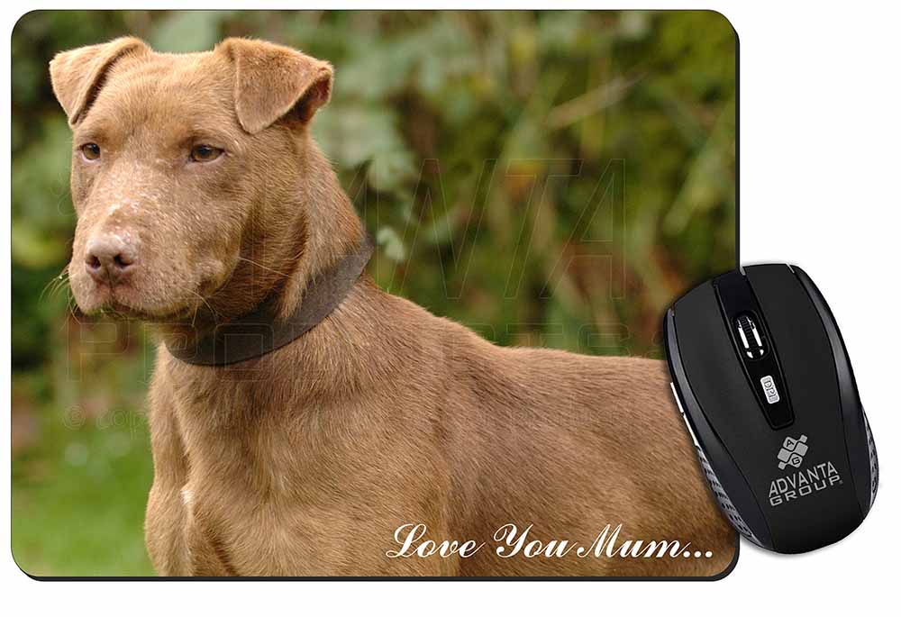 Promotional Patterdale Terrier Love You Mum Computer Mouse Mat