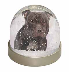 Staffordshire Bull Terrier Snow Globe Photo Waterball