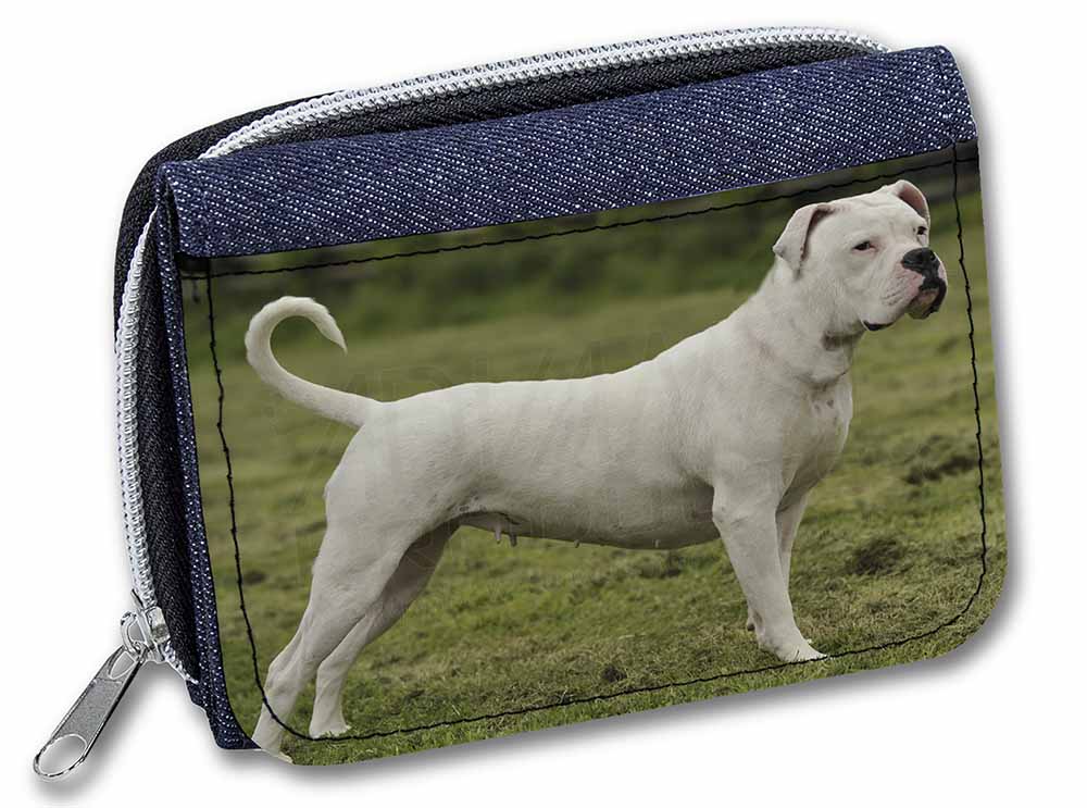 AD-SBT8JW Red Staffie Dog /'Yours Forever/' Girls//Ladies Denim Purse Wallet Chris