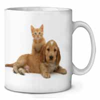 Cocker Spaniel and Kitten Love Ceramic 10oz Coffee Mug/Tea Cup