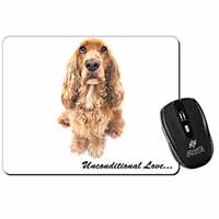 Gold Cocker Spaniel-With Love Computer Mouse Mat