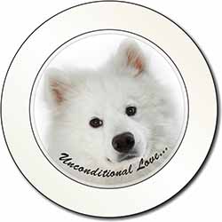 Samoyed Dog with Love Car or Van Permit Holder/Tax Disc Holder