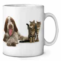 Italian Spinone Dog and Kittens Ceramic 10oz Coffee Mug/Tea Cup