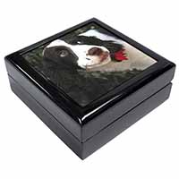 Springer Spaniel Dog and Flower Keepsake/Jewellery Box