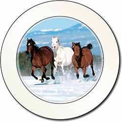 Running Horses in Snow Car or Van Permit Holder/Tax Disc Holder